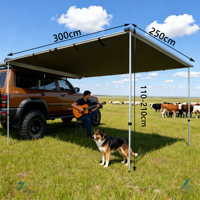 Auvent latéral pour véhicule tout-terrain, moto, voiture, pour camping compact et mobile