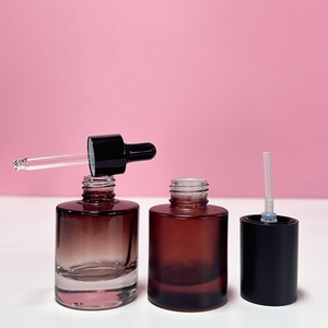 Juego de Envases Cosméticos de Vidrio con Tapa Esmerilada, 50g, 40ml, 100ml, 130ml, 150ml, para Lociones - Product Image 4