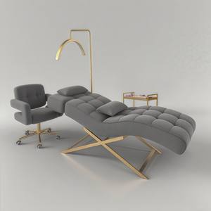 Cama de Masaje de PU de Alta Calidad para Salón de Belleza, Ajustable y Plegable, para Extensión de Pestañas, Uso en Hoteles y Dormitorios, Moderna, Comercial - Product Image 3