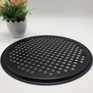 Teglia per <span class=keywords><strong>Pizza</strong></span> in acciaio al carbonio nero con rivestimento in ceramica antiaderente per la cottura - Product Image 4