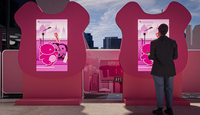 Comptoir de présentation de produits de beauté et cosmétiques moderne d'inspiration extraterrestre pour usage commercial Fabriqué dans la province de Liaoning en Chine