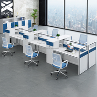Poste de travail informatique avec cloison pour centre d'appels, mobilier de bureau, table de bureau, escritorio