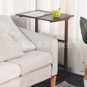 Movable <b>bamboo</b> bedside <b>table</b>, sofa side <b>table</b>, balcony computer <b>table</b>, home use, simple and luxurious study <b>table</b>, export. - Product Image 3