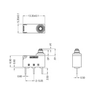 Micro-interrupteur à action rapide étanche 0,1A 3A 250V 48V SPDT, lame en plastique, micro-interrupteur résistant à l'eau