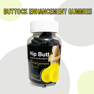 ヒップバストアップグミ - 自然なヒップ強化サプリメントでより曲線美なヒップと丸い臀部を実現、60粒入りビーガン対応グミ - Product Image 3