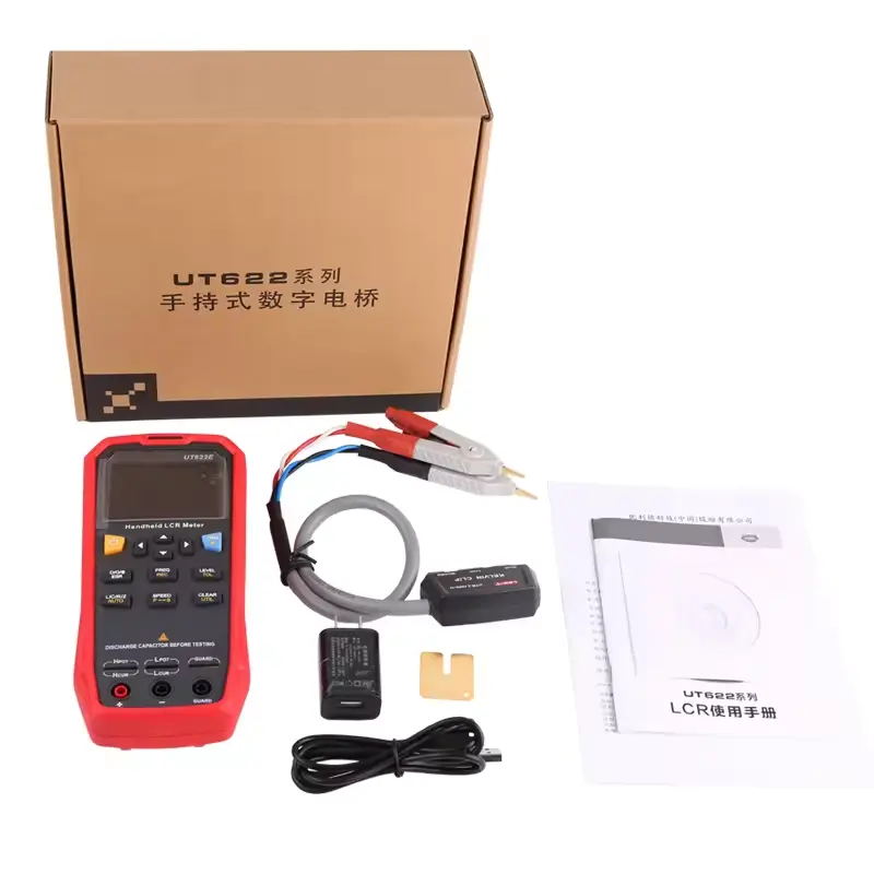 UT622E meteran LCR Digital genggam, penguji kapasitansi resistansi frekuensi induktansi, Multimeter Ohmmeter