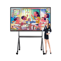 Tableau blanc interactif LCD de 86 pouces prêt pour l'avenir avec résolution 4K et solution OEM tactile stylo/doigt pour une intégration transparente