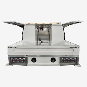 Bandeja y toldo Ute de aluminio de doble cabina adicional individual con guardabarros y caja de herramientas para camioneta - Product Image 5