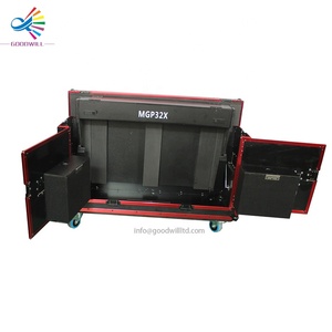 Flight Case Personalizzato Goodcase Rosso con Strisce in Alluminio per Console di Mixaggio Yamaha MGP32x - Product Image 6
