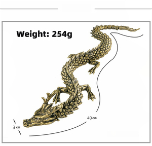 Vente directe d'usine dominatrice 3D vivant dragon ornements en laiton zodiaque dragon <span class=keywords><strong>trompette</strong></span> <span class=keywords><strong>étude</strong></span> artisanat décoratif collection - Product Image 2