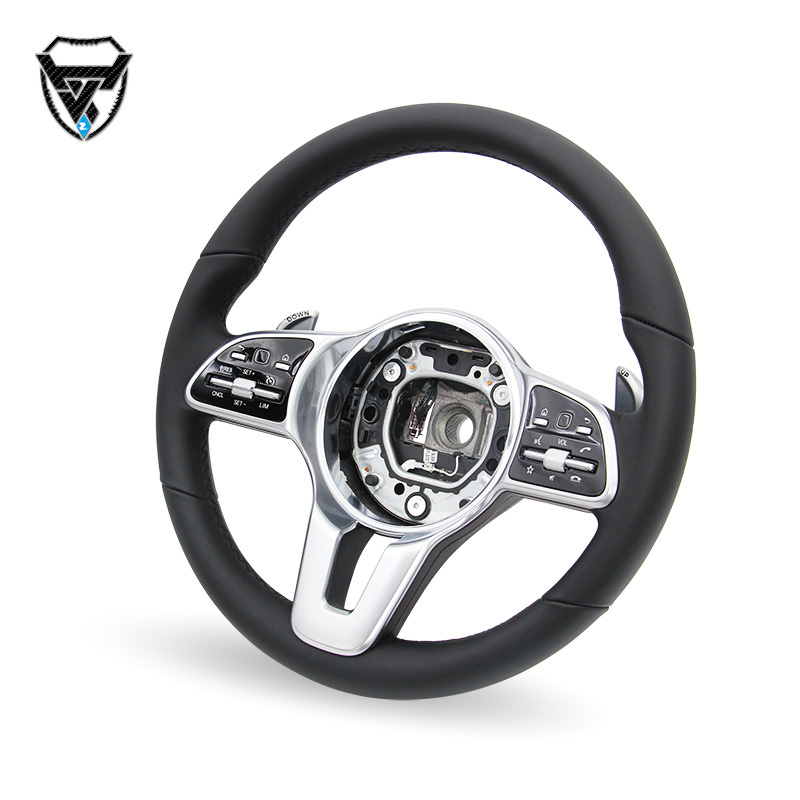 Factory Customized Black Button Leather Steering