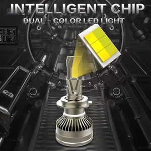 Nueva llegada personalizada Super brillante Hi/ Low Beam 140W colores duales 3000K 6000K Flash App Control H4 Led faros bombilla para coche - Product Image 2