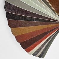 Tissu en cuir microfibre artificiel écologique en PU à grain litchi, résistant à l'usure et anti-rayures, pour gants en cuir et projets de bricolage