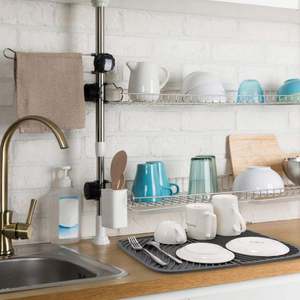 <b>Silicone</b> Drying <b>Mat</b> Dish Draining Shape Cup <b>Mat</b> <b>Heat</b> <b>Resistant</b> and Counter Top <b>Mat</b> for Dishes Counter Pad Customizable - Product Image 6