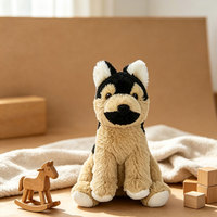 Peluche personnalisée Husky, jouet doux à poils courts, chiot en peluche pour les grossistes et les acheteurs en gros de marchandises pour animaleries