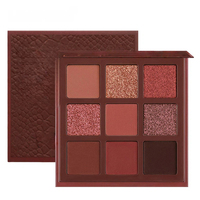 Palette de fards à paupières nude 9 couleurs, effet mat et scintillant, tons terreux, maquillage pour les yeux, cosmétiques imperméables, vente en gros, marque privée