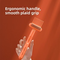 Brosse démêlante minimaliste et durable en plastique léger avec coussin d'air flexible, brosse de nettoyage pour cheveux bouclés, brosse de massage en PP