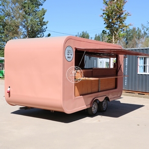 Pink Food Truck Street Remolque móvil de comida rápida con máquinas de cocina completas - Product Image 6