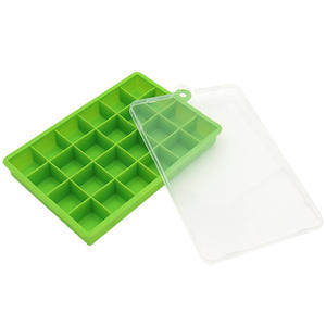 <span class=keywords><strong>Bac</strong></span> à glaçons en silicone souple à 24 cavités, démoulage facile, avec couvercle écologique, qualité alimentaire, compatible micro-ondes pour aliments chauds/froids, outil à crème glacée - Product Image 4