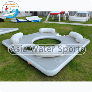 Plateforme de parc aquatique gonflable commercial |   Grande île flottante avec ancre pour les centres de villégiature et les lacs - Product Image 6