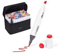 Ensemble de marqueurs artistiques Yihuale, 80 couleurs, double pointe, marqueurs permanents pour artistes, adultes, enfants, dessin, coloriage, artisanat, cadeau