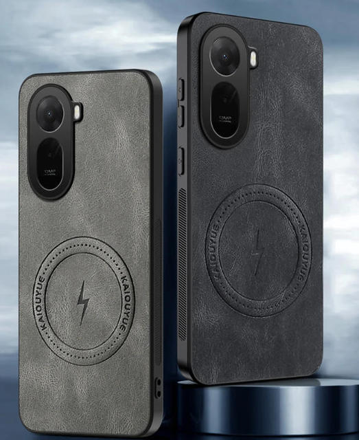 Business Retro Soft Skin-like Touch Sheepskin Case for Redmi A7 Pro 4G Built-in Magnetic Charge Shockproof Premium Protect Cover