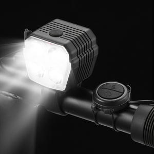 Lampe de vélo 2 en 1 personnalisable, étanche IPX5, phare LED rechargeable pour la conduite de nuit sur VTT et vélo de route - Product Image 1
