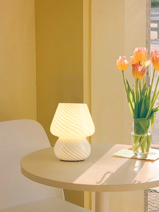 Đầy đủ hàng tồn kho gốm + thủy tinh trang trí nội thất tối giản nghiên cứu phòng ngủ cạnh giường ngủ không dây đèn bàn - Product Image 5