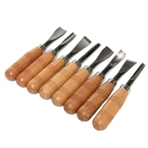 8pcs/set Dry Hand Wood Carving Tools Chip Detail Chisel Set Knives Tool