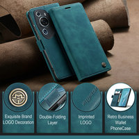 Étui de téléphone en cuir artificiel magnétique à rabat, antichoc, gaufré, pour P60/P60 Pro/P50/P40, logo personnalisable, protection RFID, porte-cartes