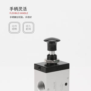 Válvula Neumática Manual de Palanca Mecánica 3R, Nueva Válvula de Control de Cilindro 4R210-08, Interruptor de Control de Aire de Empuje y Tracción, Modelo de Plástico - Product Image 2