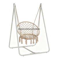 Fauteuil suspendu relaxant pour chambre à coucher, chaise en corde d'intérieur, balançoire de plafond style bohème