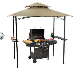 <span class=keywords><strong>Andra</strong></span> เตาย่างกลางแจ้งขนาด8 'x 5', เต๊นท์ปิ้งย่างบาร์บีคิว4ชิ้นถอดออกได้ไฟ LED เตาย่างบาร์บีคิว Pergola เหมาะสำหรับ - Product Image 6