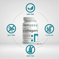 Vente directe OEM de capsules de peptides de collagène hydrolysé pour soutenir la santé des articulations et des cheveux/ongles chez les adultes