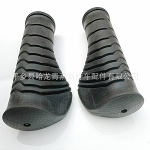 Poignées de guidon de vélo 125 mm en caoutchouc souple antidérapant non imperméable pour VTT noir - Product Image 5