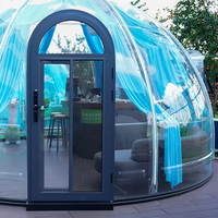 Maison moderne détachable en polycarbonate transparent Igloo Dome House pour tentes d'exposition en plein air Hôtels Salle de bain en aluminium Cuisine
