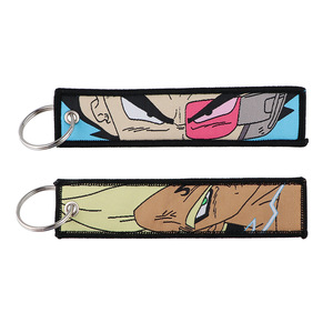 20 New Design High Quality Anime DBZ Embroidered Flight Tag Keychain for Backpack Decoration - Product Image 5