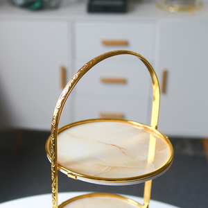 Table Brass Birdcage Shape <strong>Cake</strong> Cupcake Tools Decoration Wedding Mirror Bird Cage Afternoon High Tea 3 <strong>Tiers</strong> Gold Cup <strong>Cake</strong> Stand - Product Image 2