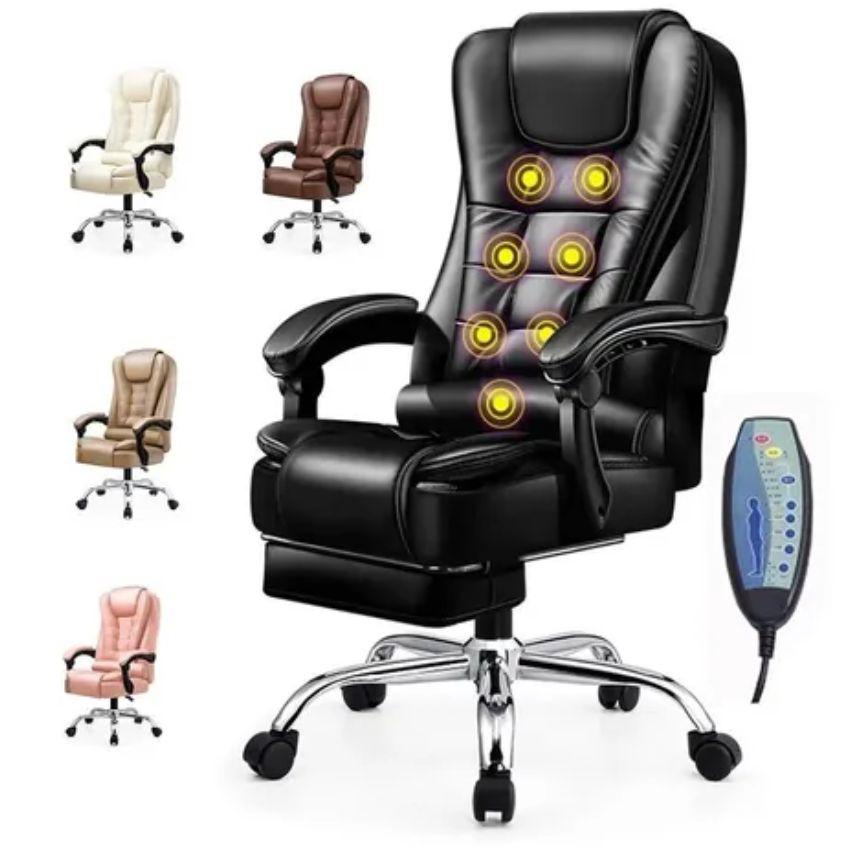 Роскошное кожаное эргономичное массажное вращающееся кресло Boss, вращающееся офисное кресло для продажи
