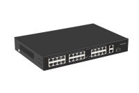 Switch PoE 27 Port Gigabit Uplink 24 Port 100M, Switch PoE 24CH