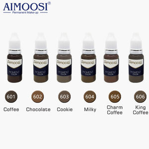OEM ha approvato professionale Semi permanente trucco ecologico Micro sopracciglio pigmento vegetale per sopracciglio tatuaggio 6 pz/set - Product Image 4