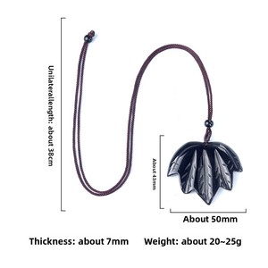 Collana con Foglia d'Acero Canadese in Agata <span class=keywords><strong>di</strong></span> <span class=keywords><strong>Cristallo</strong></span> Naturale, <span class=keywords><strong>Occhio</strong></span> <span class=keywords><strong>di</strong></span> <span class=keywords><strong>Tigre</strong></span> e Quarzo Rosa - Fornitura Transfrontaliera - Product Image 5