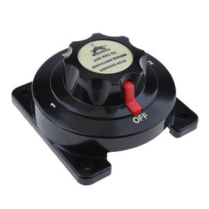 Interruptor de batería negro de 4 posiciones, selector de batería dual de 12-36V para uso en barcos, camiones, automóviles y marinos - Product Image 4