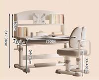 AILICHEN Ensemble bureau et chaise d'étude réglable pour ordinateur ou écriture Durable et confortable