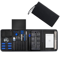 Kit d'outils multifonctionnel 89-en-1 en acier au chrome-vanadium avec embouts multiples pour démontage manuel de montres et horloges, tournevis portable