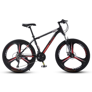 Wholesale 26inch Mountain Bikes Spring <strong>Fork</strong> Aluminum Alloy Rims Carbon Dual Disc Brakes 21 Speed High Carbon Steel Frame - Product Image 1