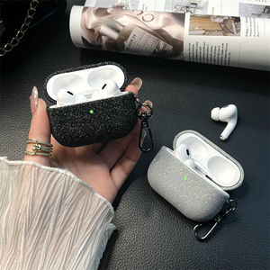 Étui pour écouteurs avec motif en tissu pailleté pour <span class=keywords><strong>Airpods</strong></span> Pro3 <span class=keywords><strong>1</strong></span>/2 3ème 4ème, écouteurs sans fil, protection d'origine Bluetooth - Product Image 5