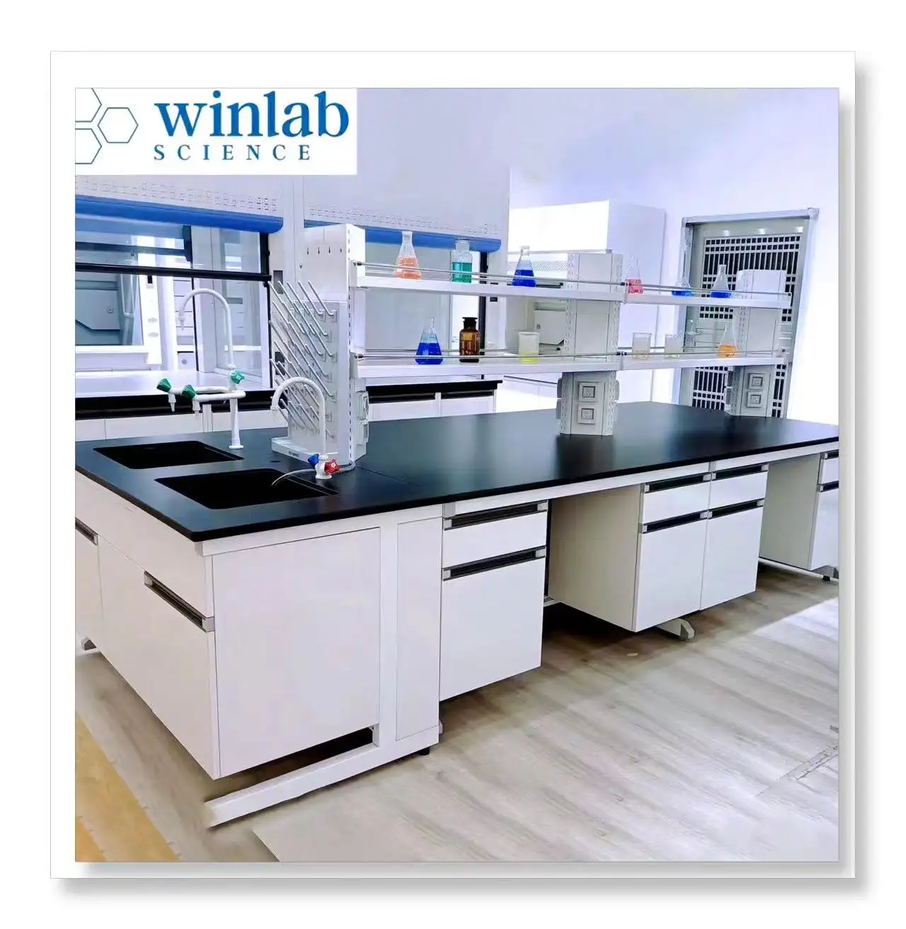 Usable Laboratory Furniture/lab Chemical/phenolic Resin Worktop Wood Work Modern School Tables and Chairs Poly Bag + Carton