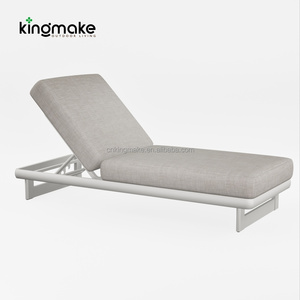 Chaise longue <span class=keywords><strong>de</strong></span> plage <span class=keywords><strong>haut</strong></span> <span class=keywords><strong>de</strong></span> <span class=keywords><strong>gamme</strong></span> en <span class=keywords><strong>aluminium</strong></span> réglable avec table d'appoint pour piscine et spa - Product Image 6