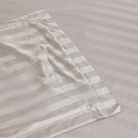 Draps de lit en bambou tissu rayé respirant ensemble de literie de luxe confortable et écologique produit personnalisé de soutien en gros